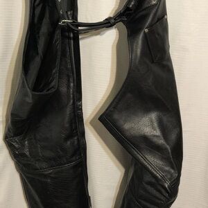 Allstate Leather Black Chaps 2XL